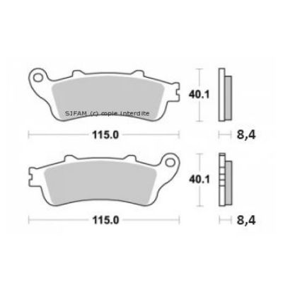 Brzdové destičky pro Honda S1165BN
